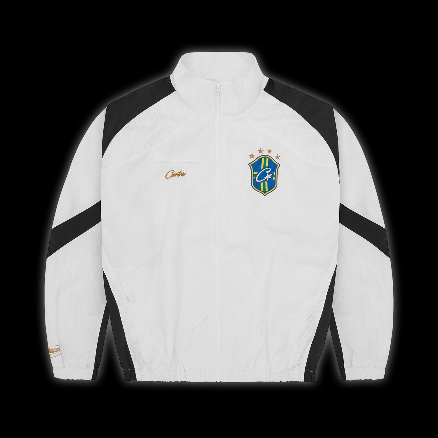 Corteiz Olympic Shuku Jacket - Brasil White/Black