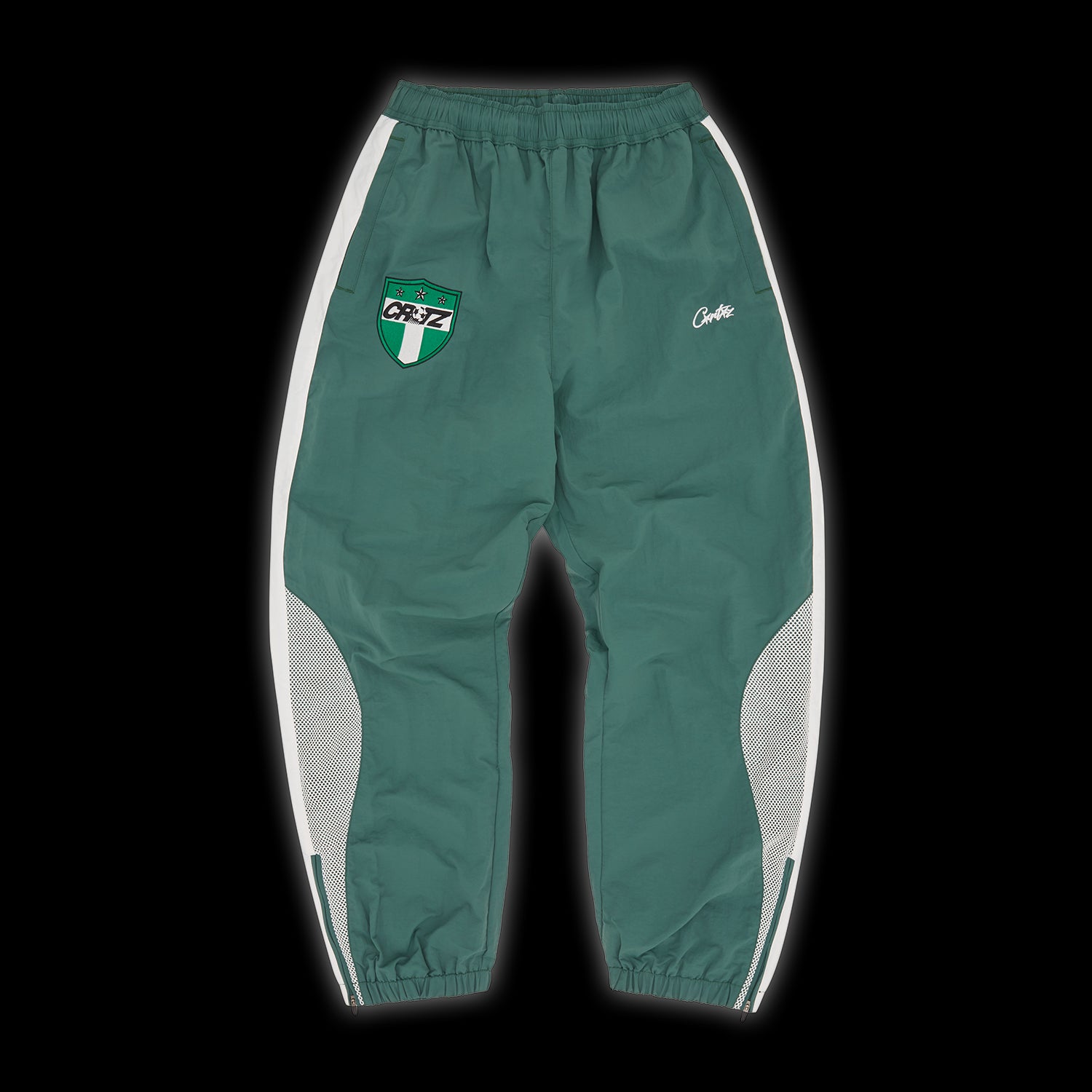 Corteiz Olympic Shuku Pant - Nigeria - green/white