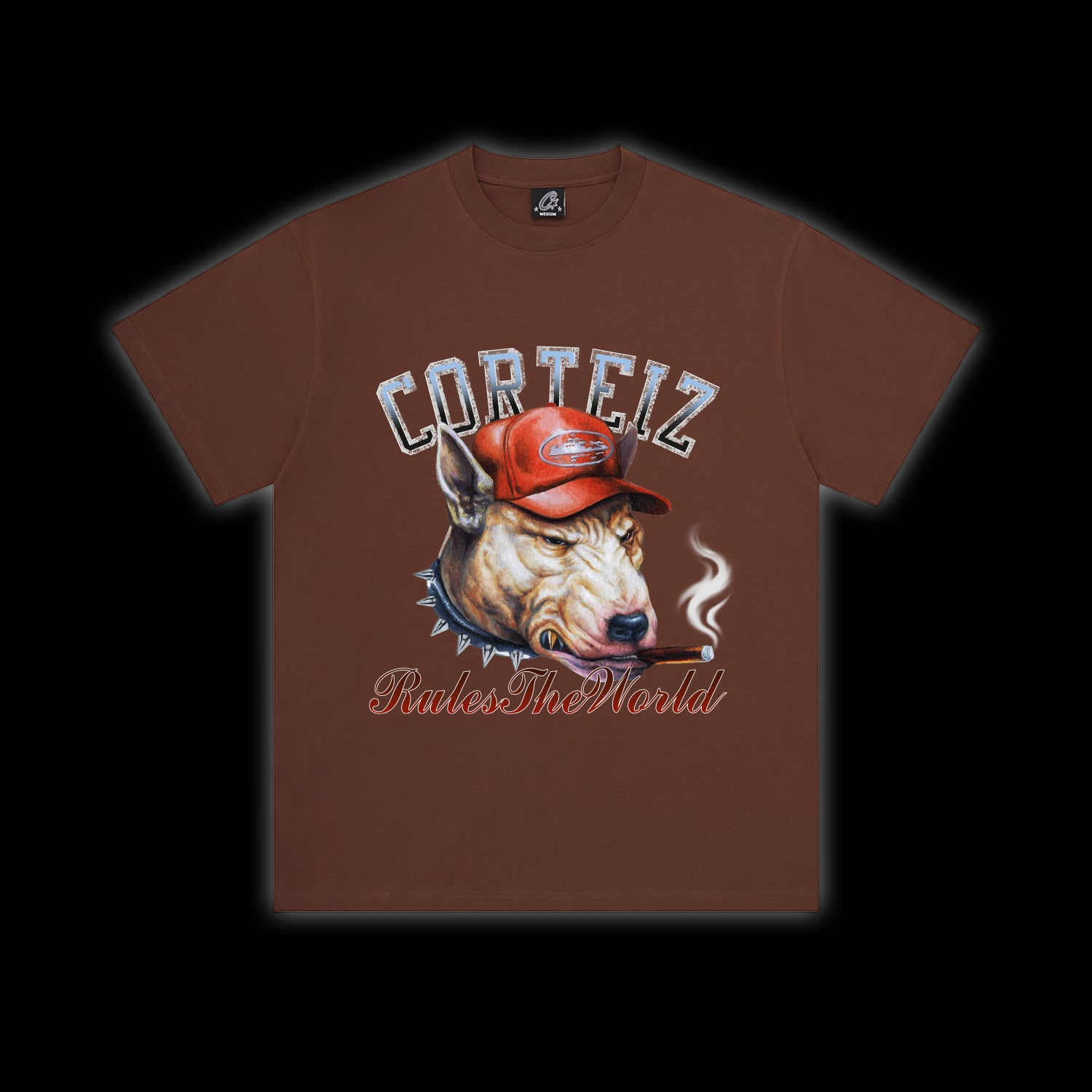 Corteiz DOG Pound Tee brown