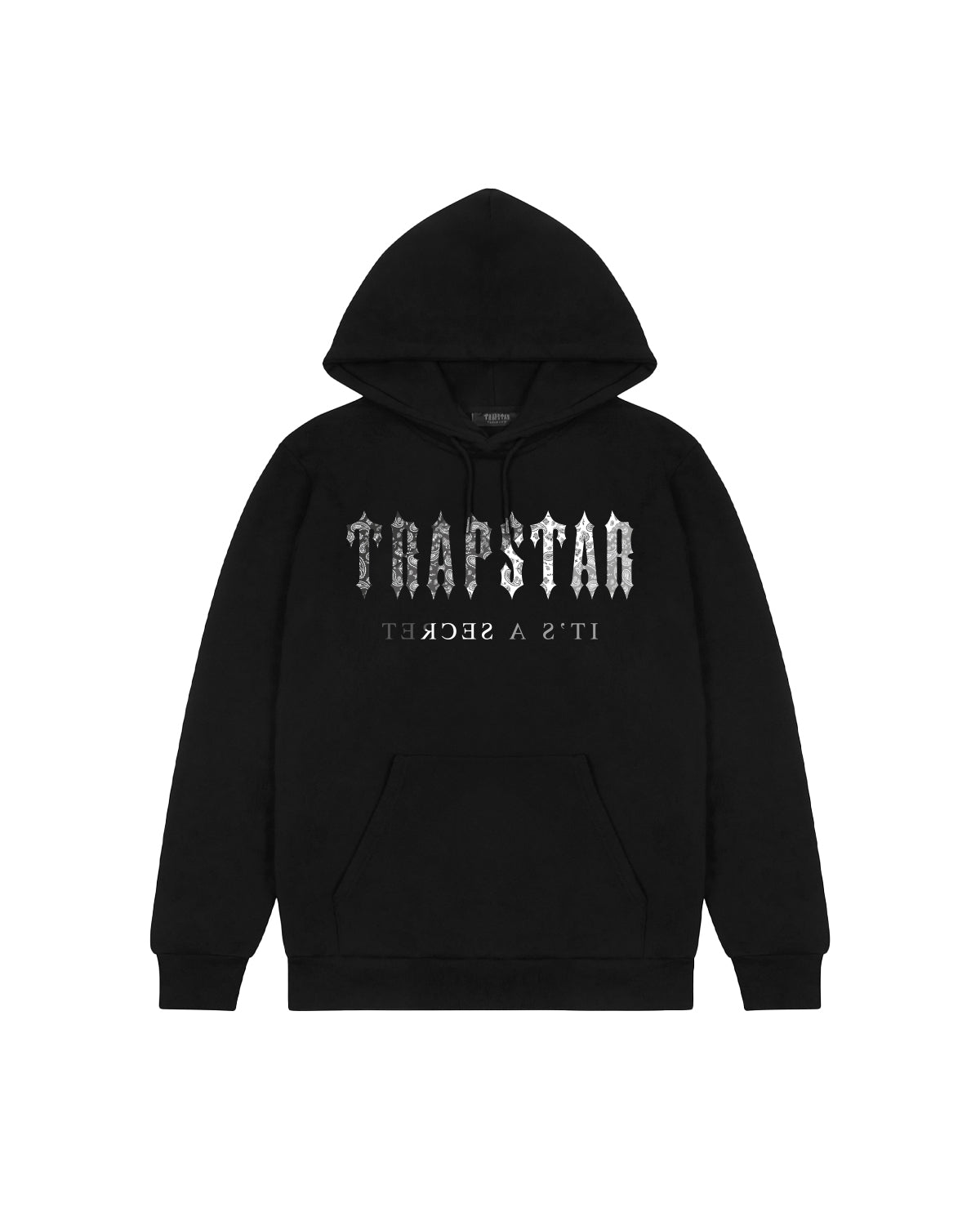Trapstar Decoded Paisley Monochrome Edition Hoodie - Black