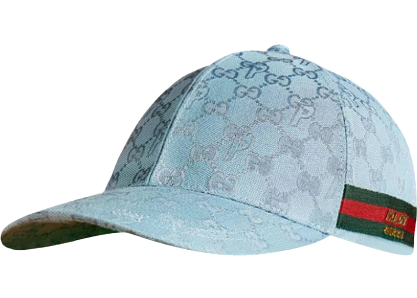 Palace x Gucci GG-P Canvas Baseball Hat Pale Blue