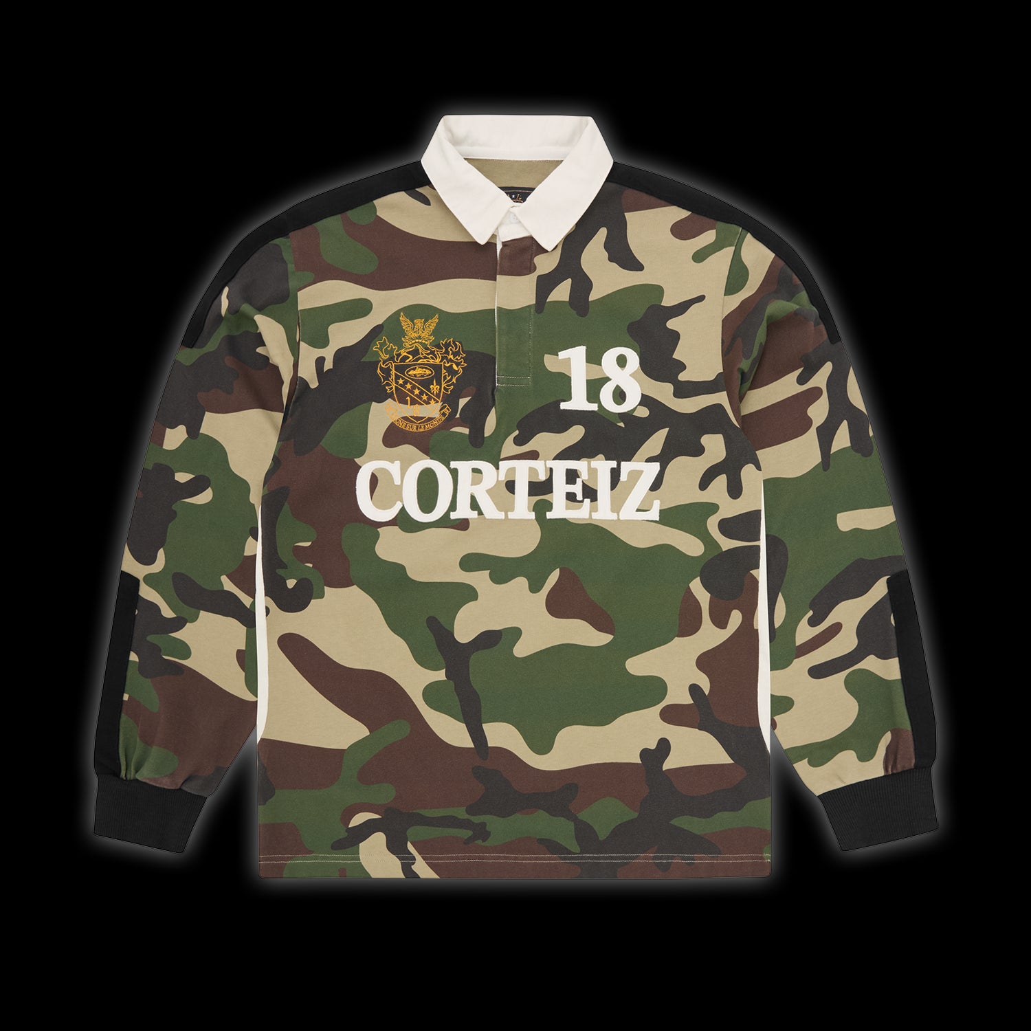 Corteiz Panelled Rugby woodland Camo