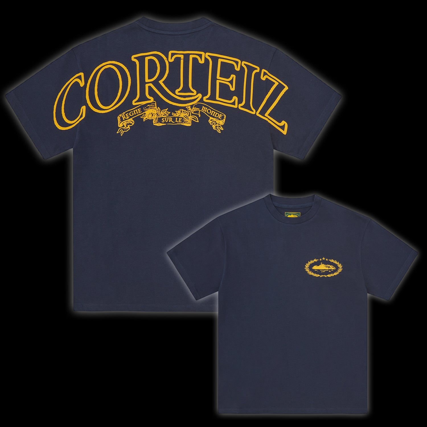 Corteiz Royale Heavyweight Tee Navy