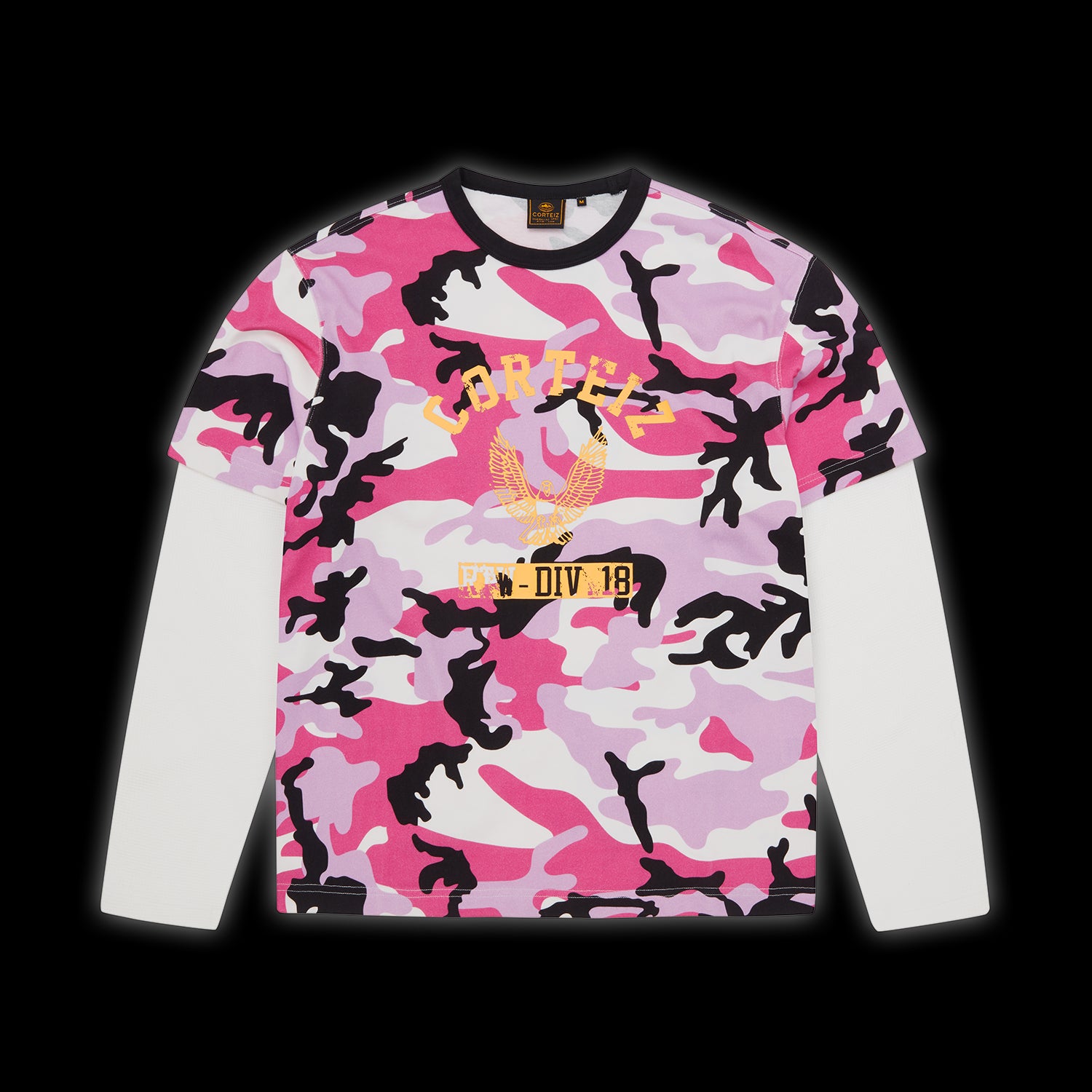 Corteiz Eagle Camo Thermal LS pink