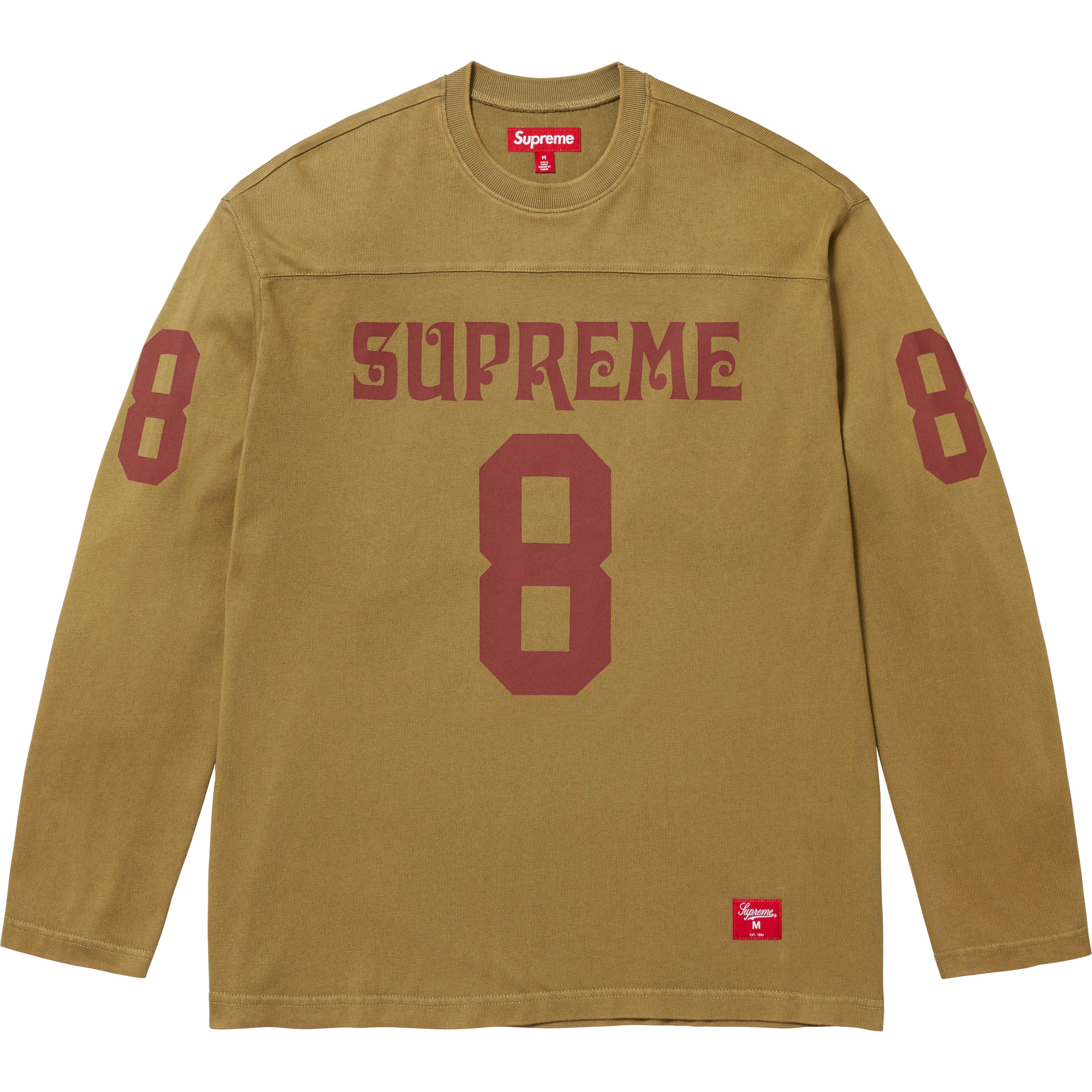 Supreme Affiliated L/S Football Top - Light Olive