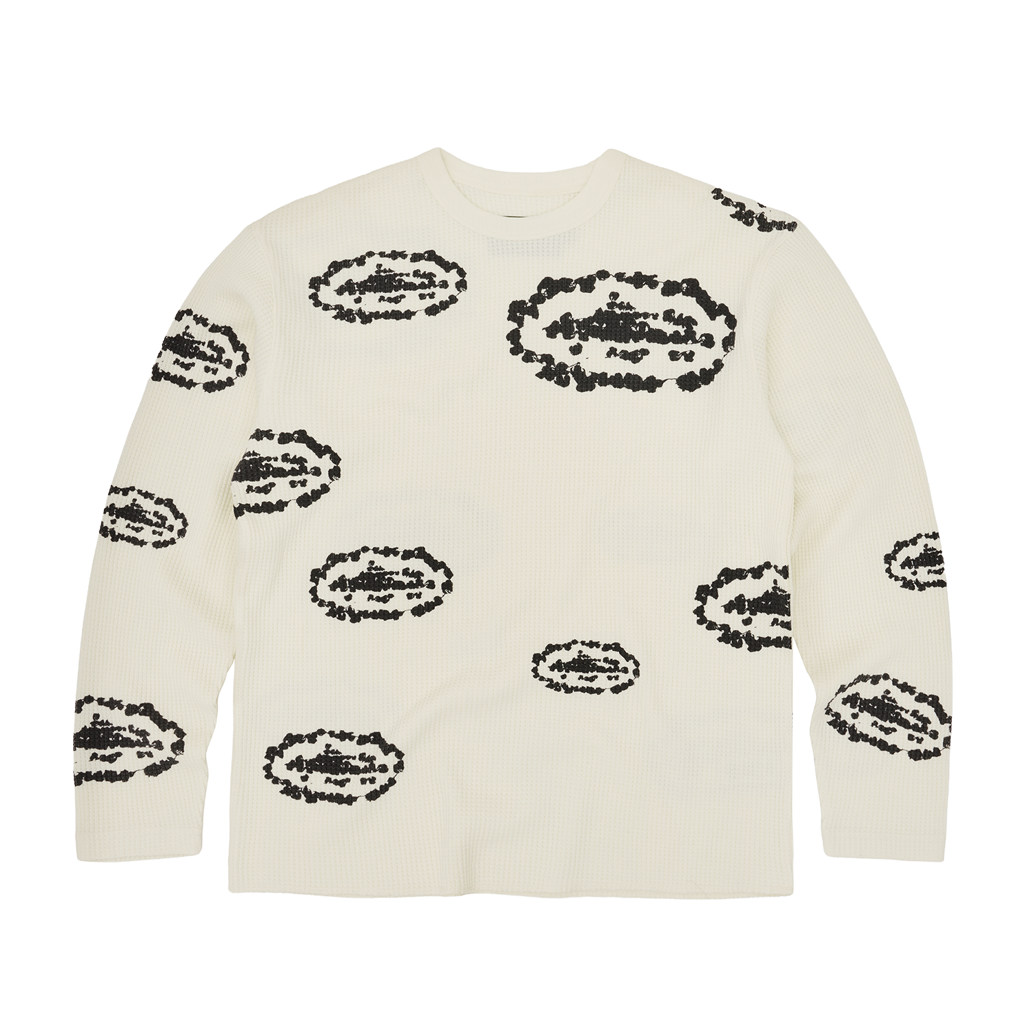 Corteiz x Denim Tears Island Wreath Waffle Thermal Cream