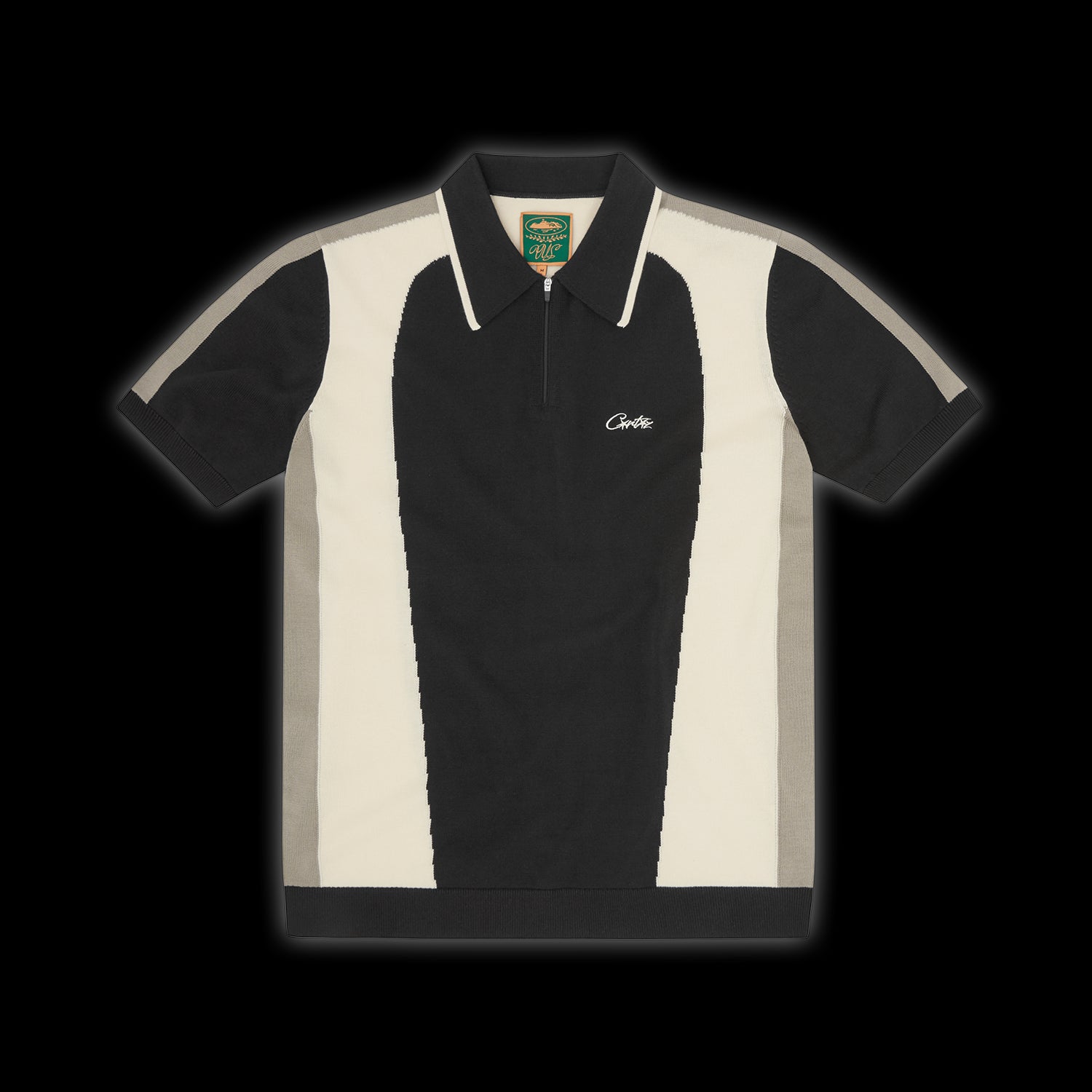 Corteiz Soprano Knit Polo - black