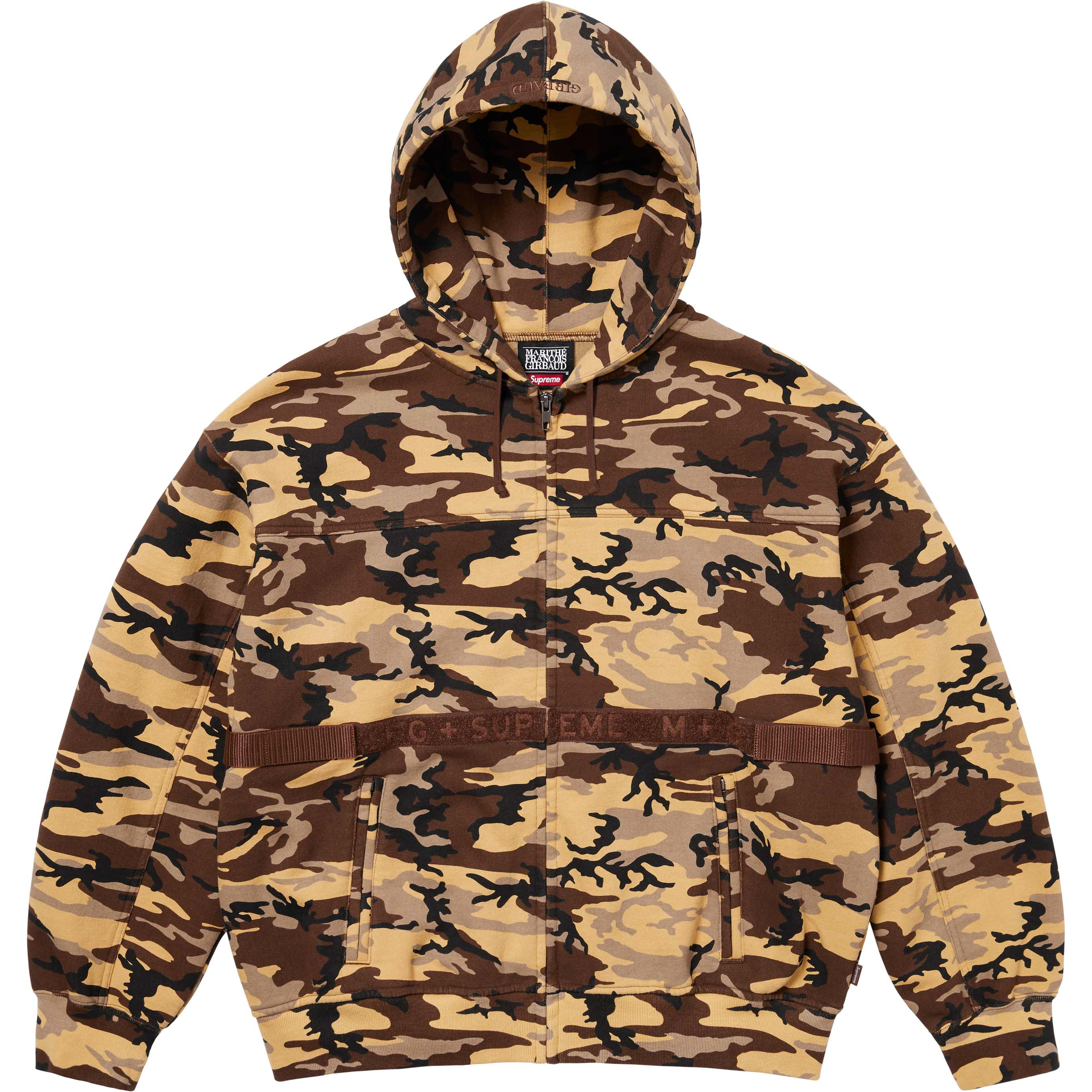 Supreme / Marithé + François Girbaud Zip Up Hooded Sweatshirt - Camo