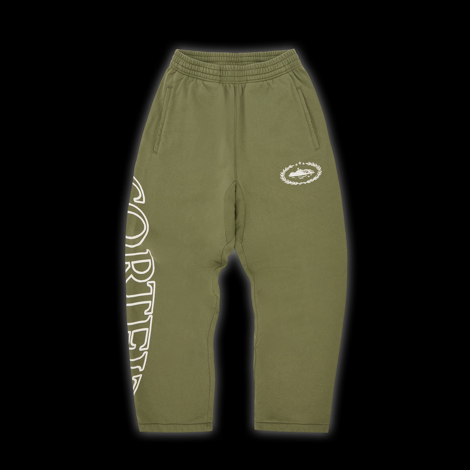 Corteiz Superior Royale Open Hem Pant - olive