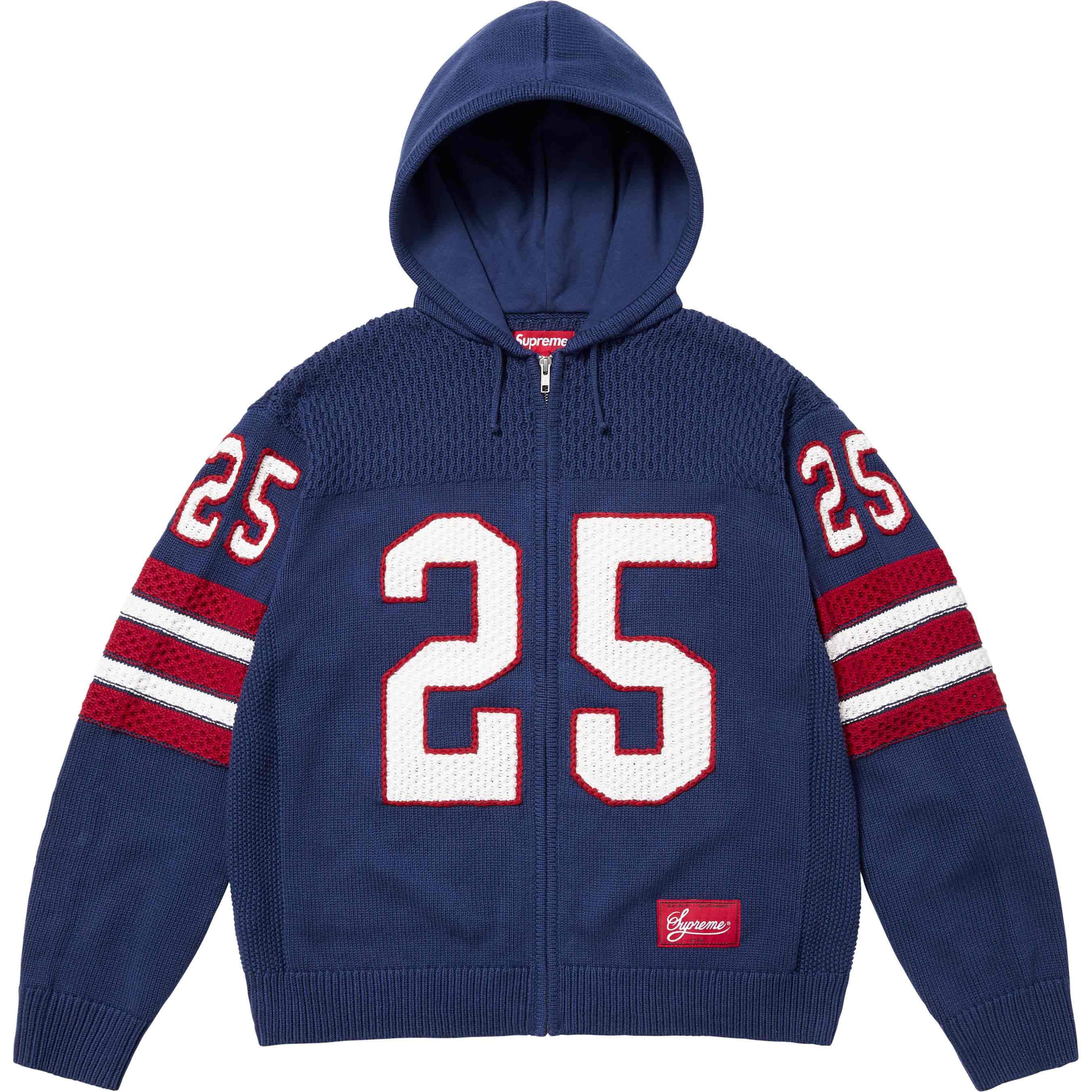 Supreme Sport Zip Up Hooded Sweater - Navy