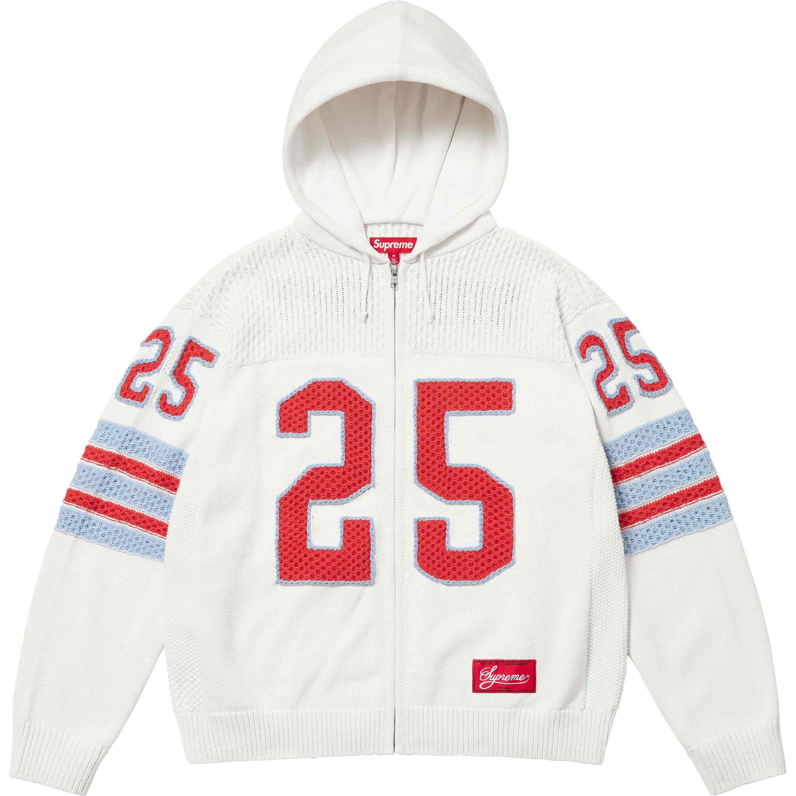 Supreme Sport Zip Up Hooded Sweater - White