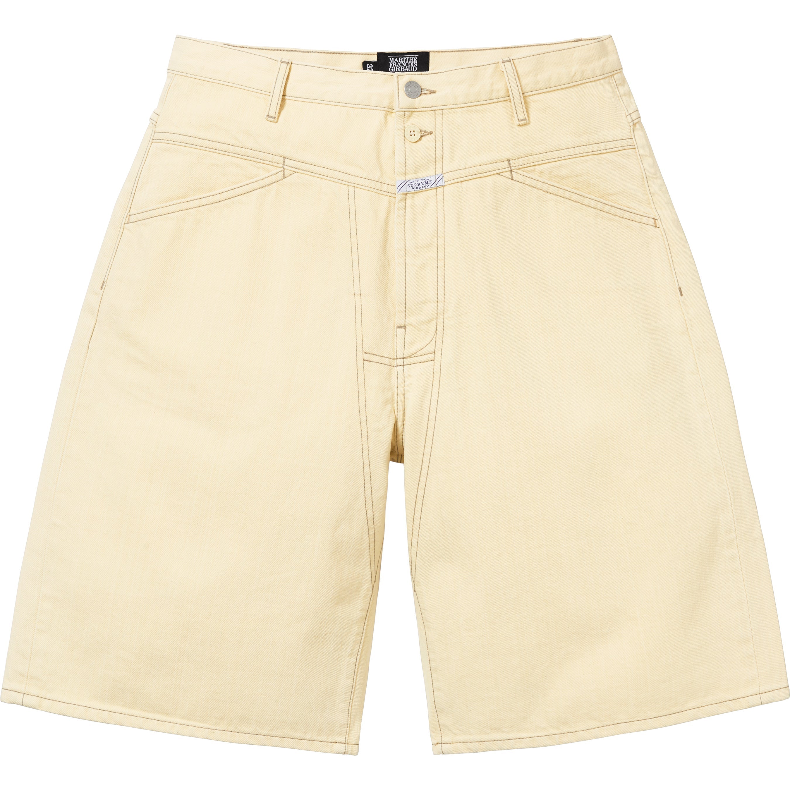 Supreme / Marithé + François Girbaud X-Seam Baggy Denim Short - Pale Yellow