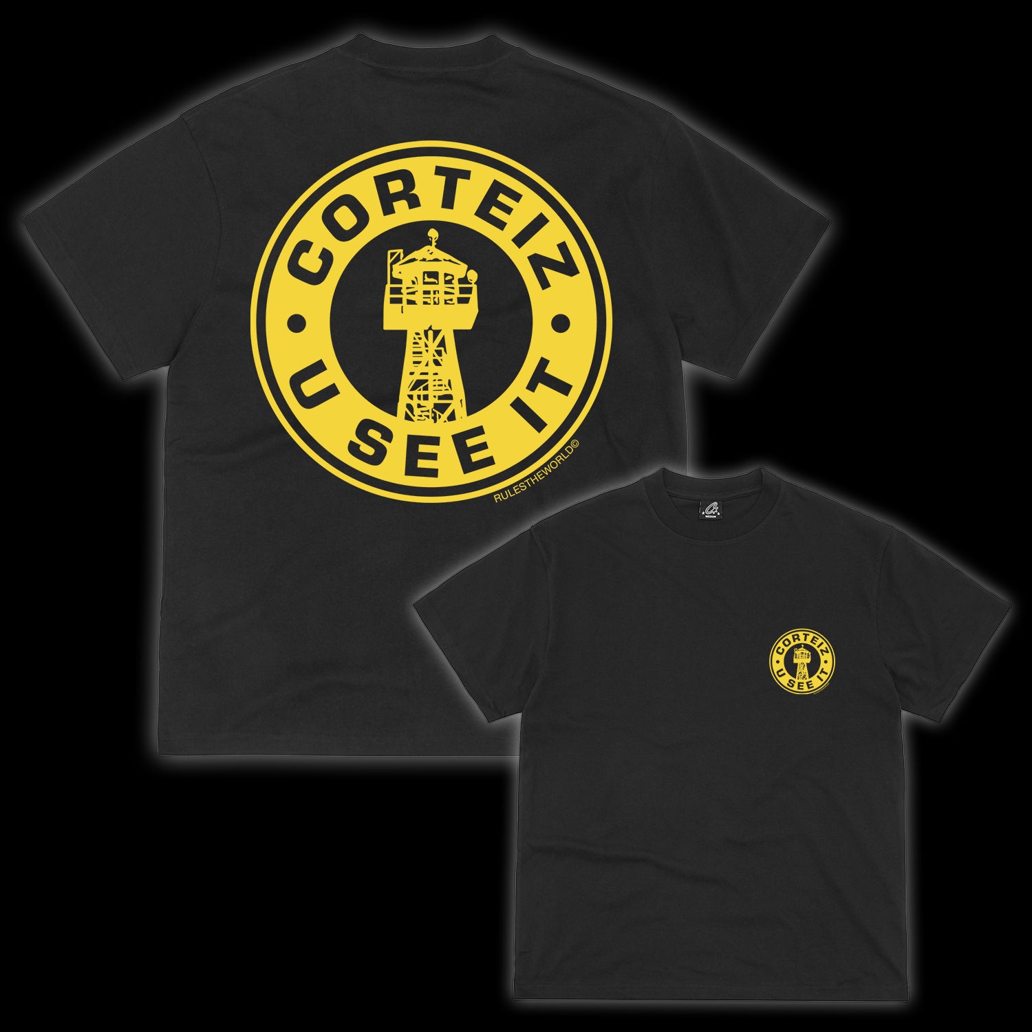 Corteiz U See It Tee - black