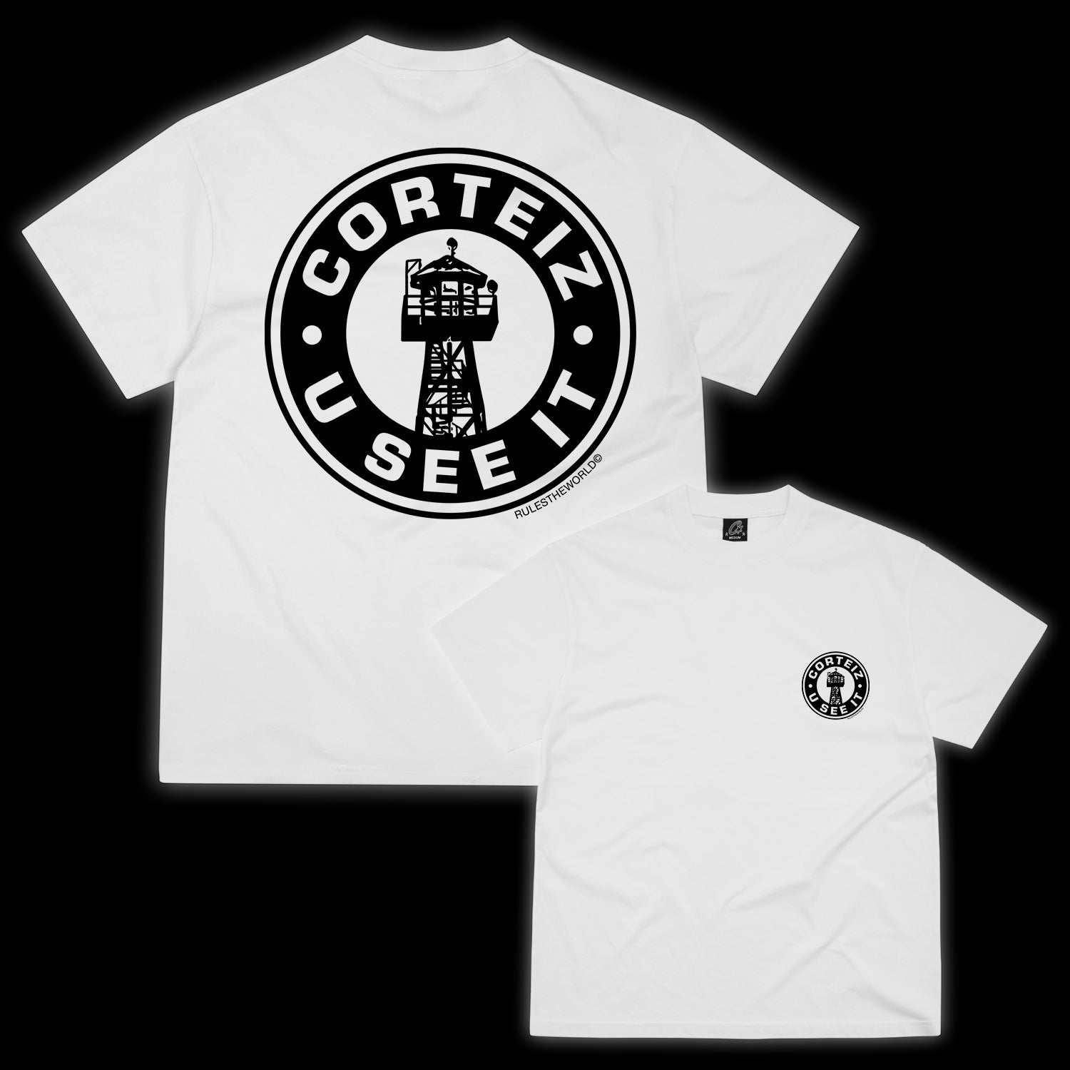 Corteiz U See It Tee - white