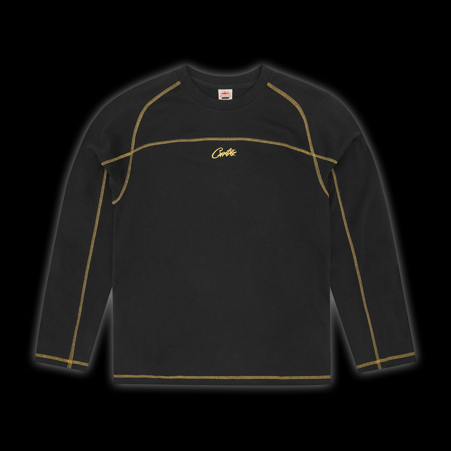 Corteiz HMP Panel Heavyweight LS Tee Black / Yellow