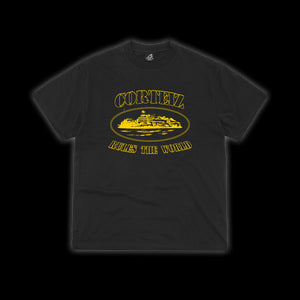 Corteiz OG Alcatraz Tee Black / Yellow