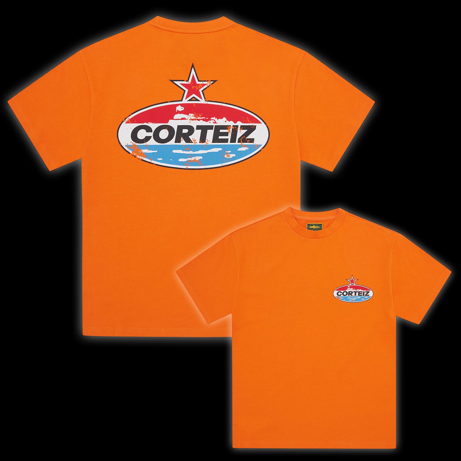 Corteiz Motor Heavyweight Tee Orange