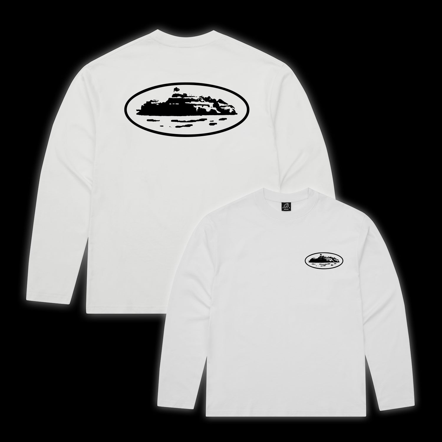 Corteiz OG Island LS Tee white
