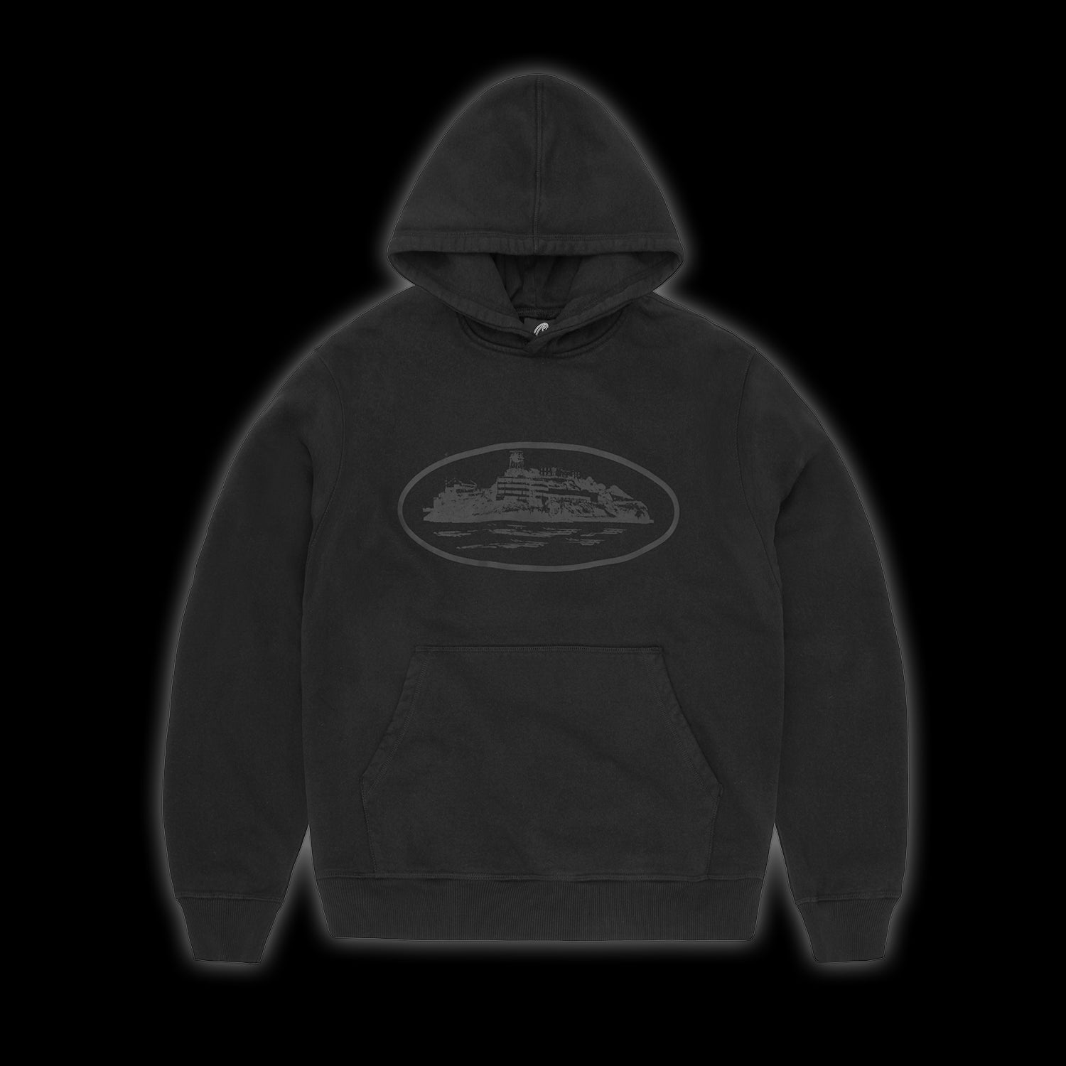 Corteiz Alcatraz Hoodie 2025 Black / Black
