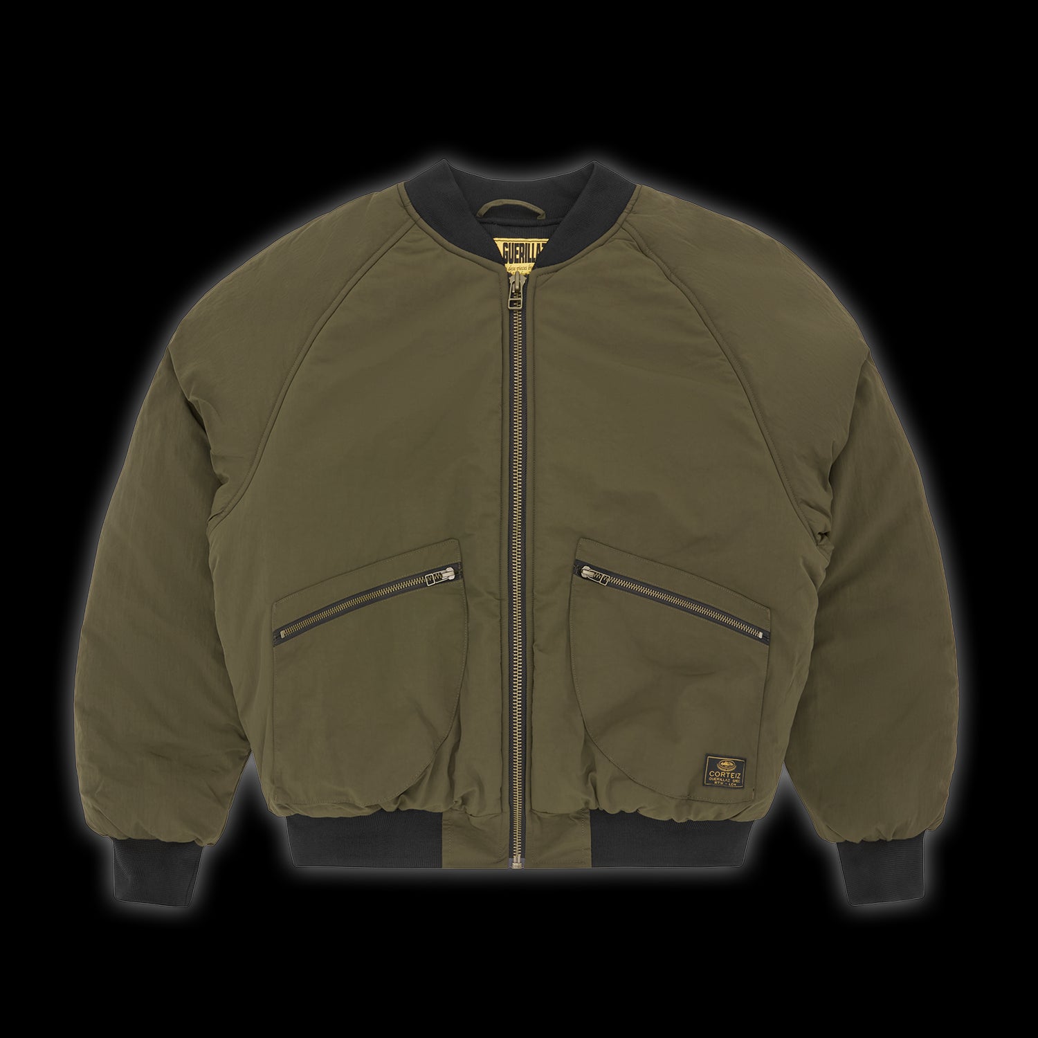 Corteiz Guerillaz Heavy Duty Bomber Olive